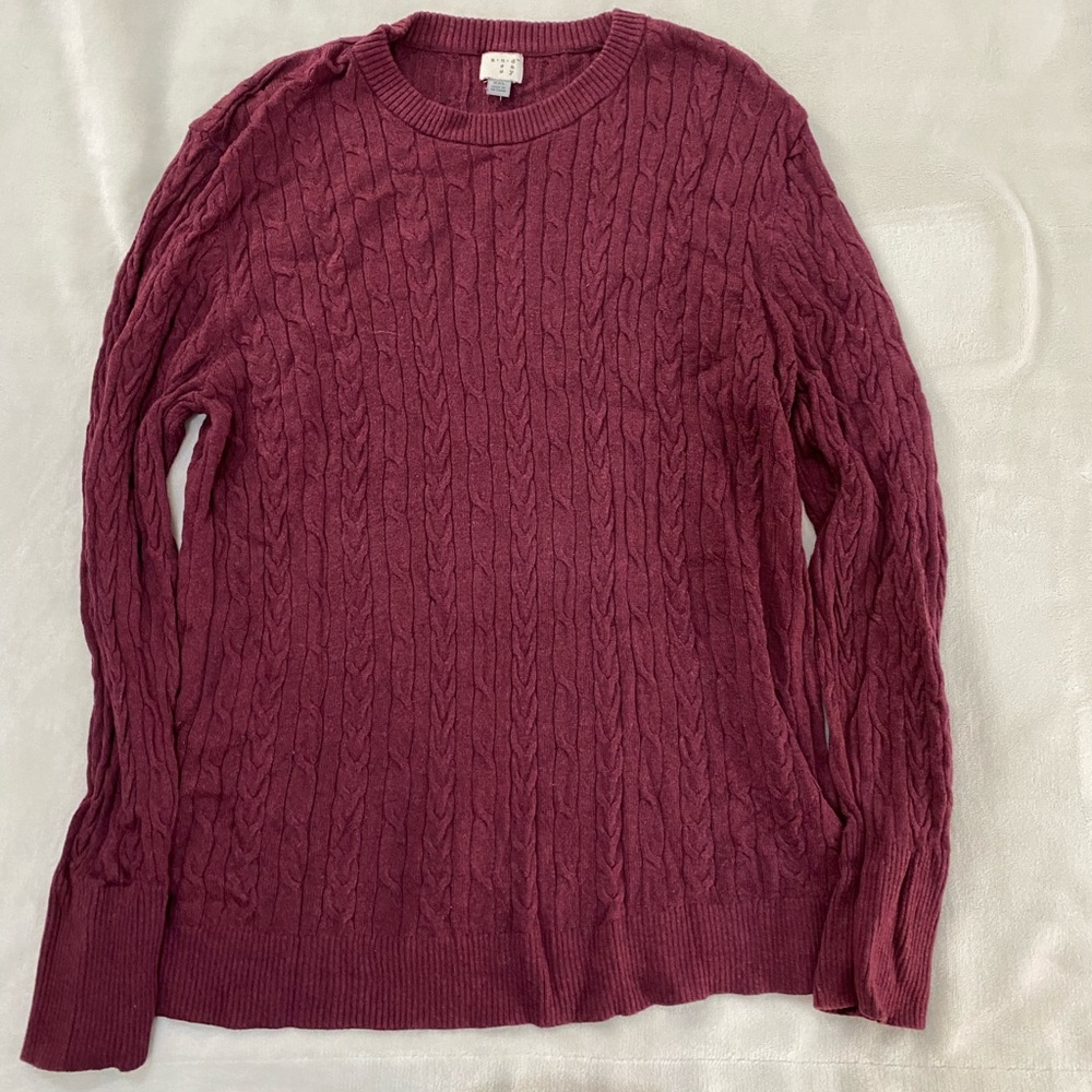 Dark Red Sweater